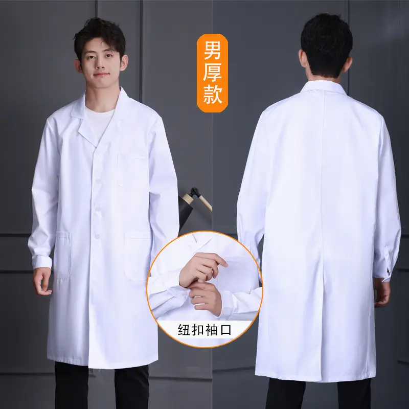 Doctor White Coat Long Sleeve Summer Dentist Uniform