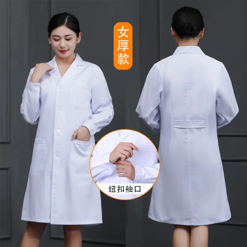 Doctor White Coat Long Sleeve Summer Dentist Uniform