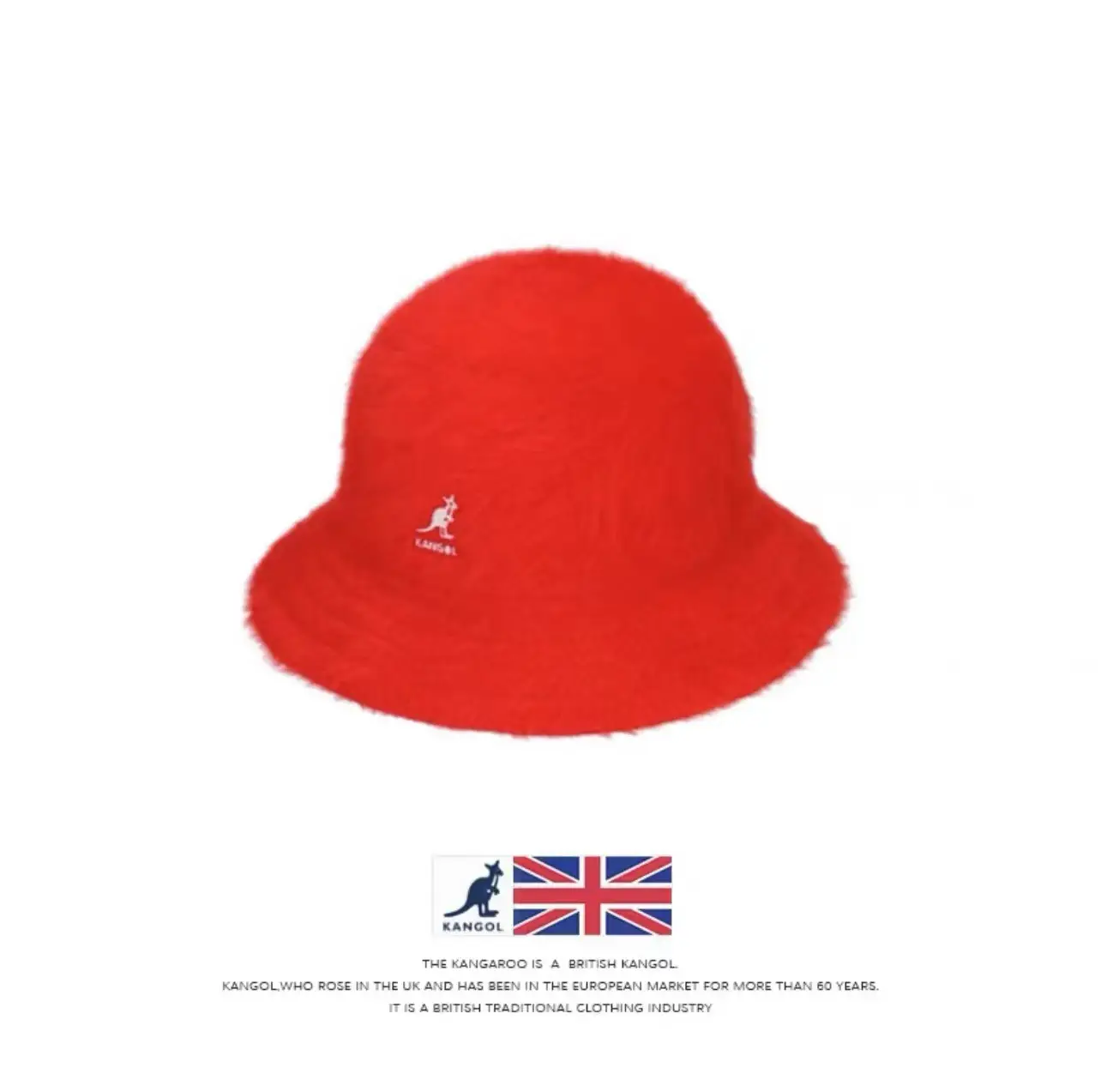 Red Wool Fisherman Hat for Men Winter Warm - Image 3