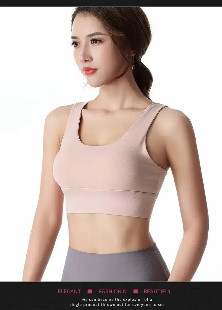 Plus Size Cross Back Sports Bra Yoga Running Vest — feature 10