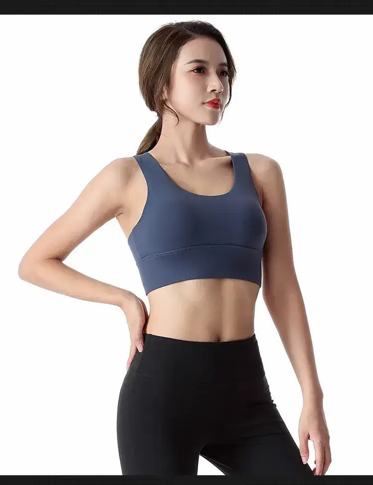 Plus Size Cross Back Sports Bra Yoga Running Vest — feature 13
