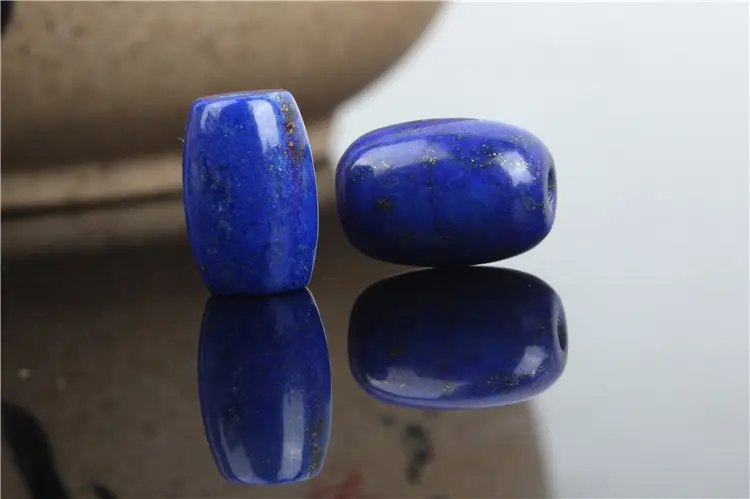 Raw Blue Lapis Lazule Bucket Beads Set - Image 3