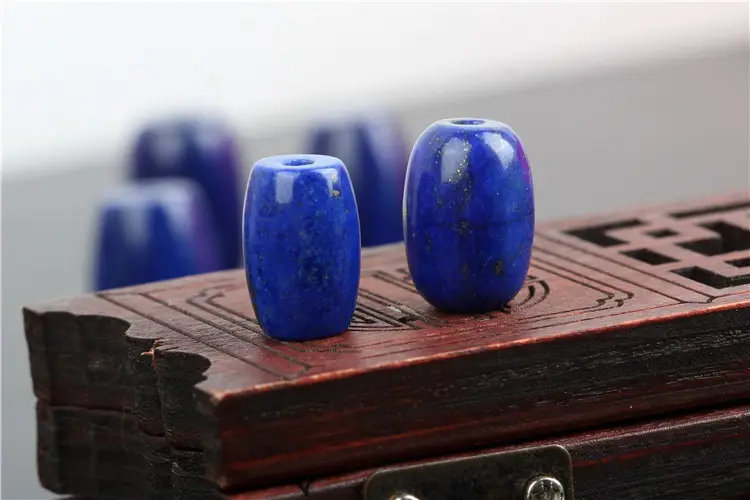 Raw Blue Lapis Lazule Bucket Beads Set - Image 4