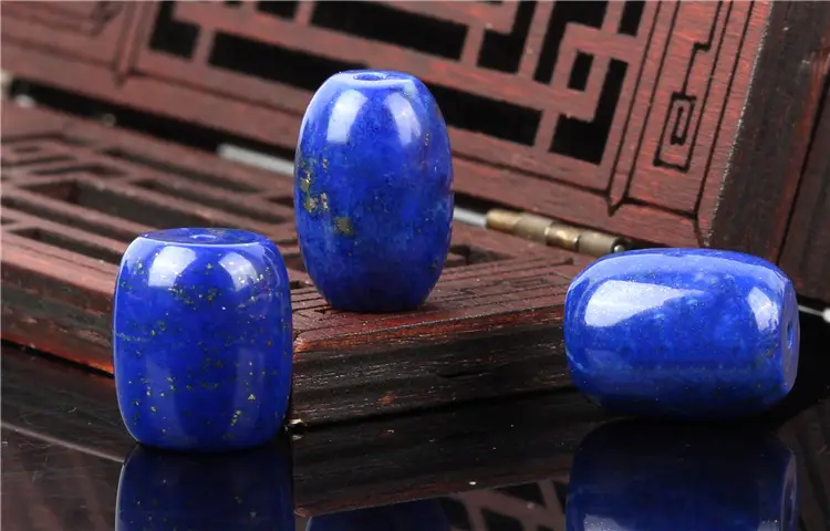 Raw Blue Lapis Lazule Bucket Beads Set — feature 3