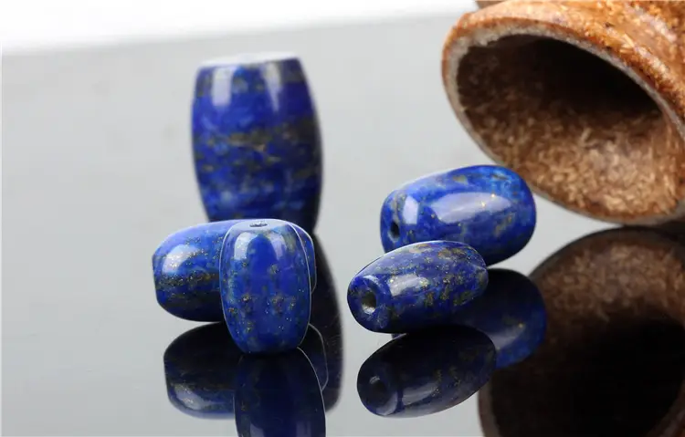 Raw Blue Lapis Lazule Bucket Beads Set — feature 6