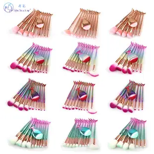 11 Pcs Mermaid Fish Tail Makeup Brushes Set — feature 11