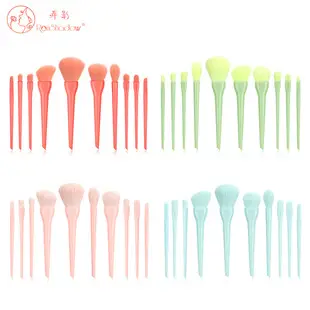 11 Pcs Mermaid Fish Tail Makeup Brushes Set — feature 4
