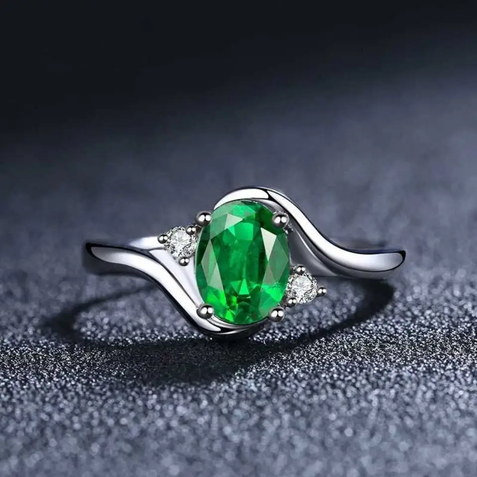 White Gold Sapphire Gem Ring for Women Elegant Design - Image 8
