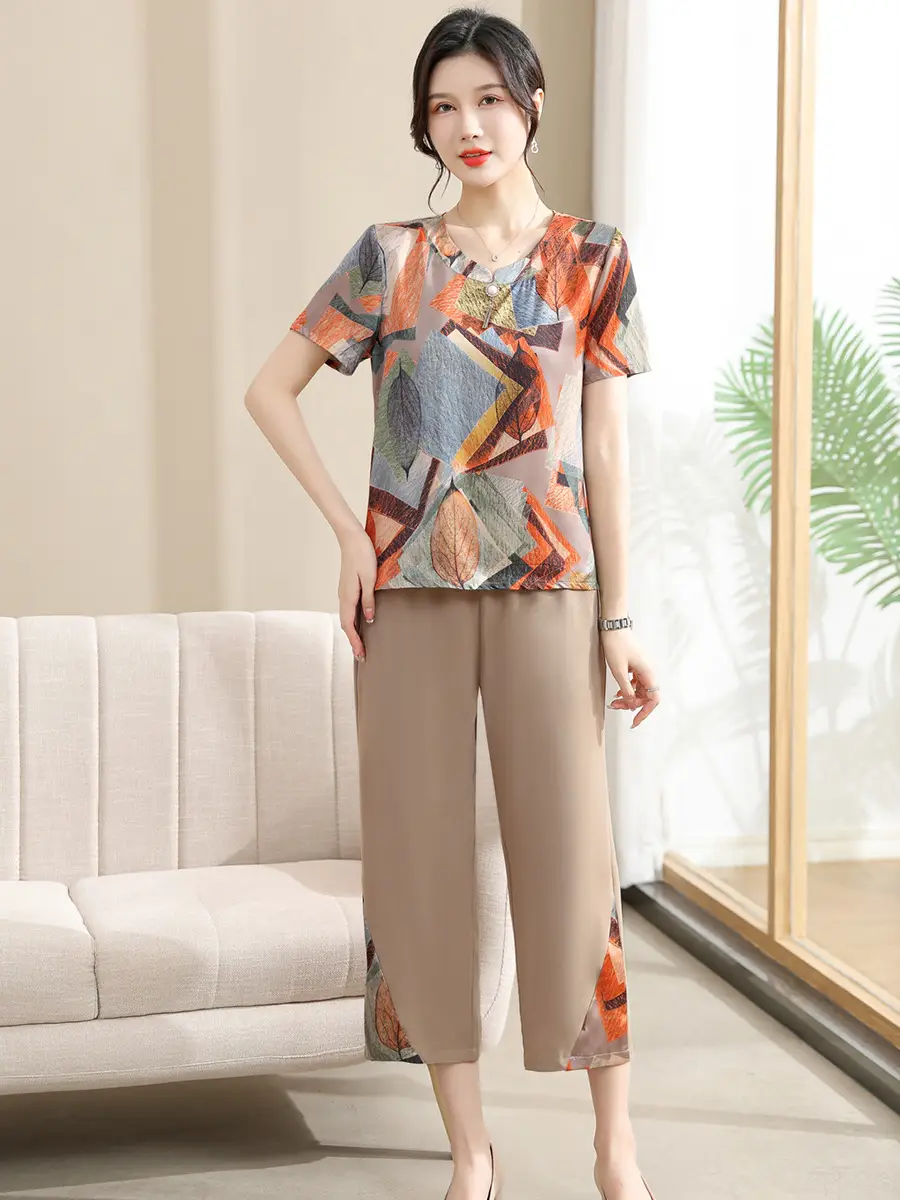 Qiao Yaying 2025 Printed Plus Size Women Suit - Image 4