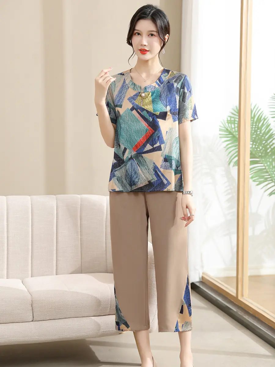 Qiao Yaying 2025 Printed Plus Size Women Suit - Image 7