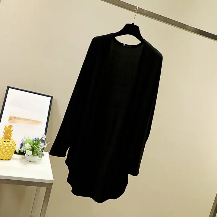 Women's White Modal Cardigan Large Loose Spring Summer Shirt - Image 2