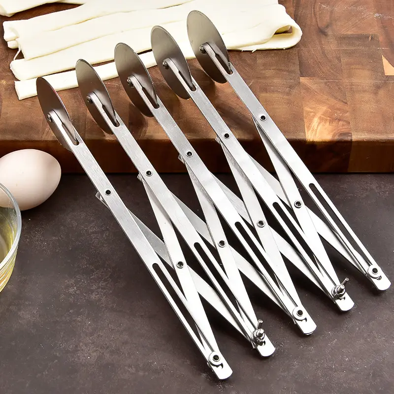 Stainless Steel Multi-Wheel Pizza Knife Cutter Set