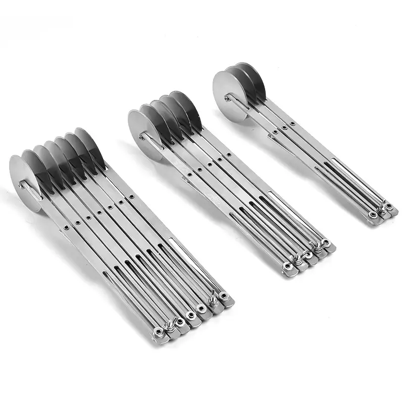 Stainless Steel Multi-Wheel Pizza Knife Cutter Set