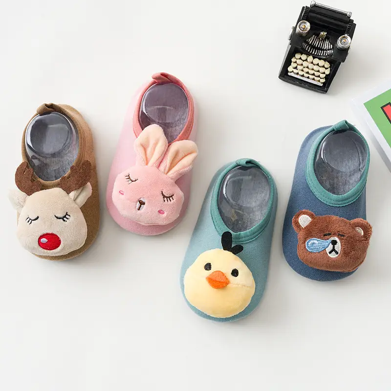 Baby Cartoon Non-Slip Floor Socks Set for Girls - Image 6
