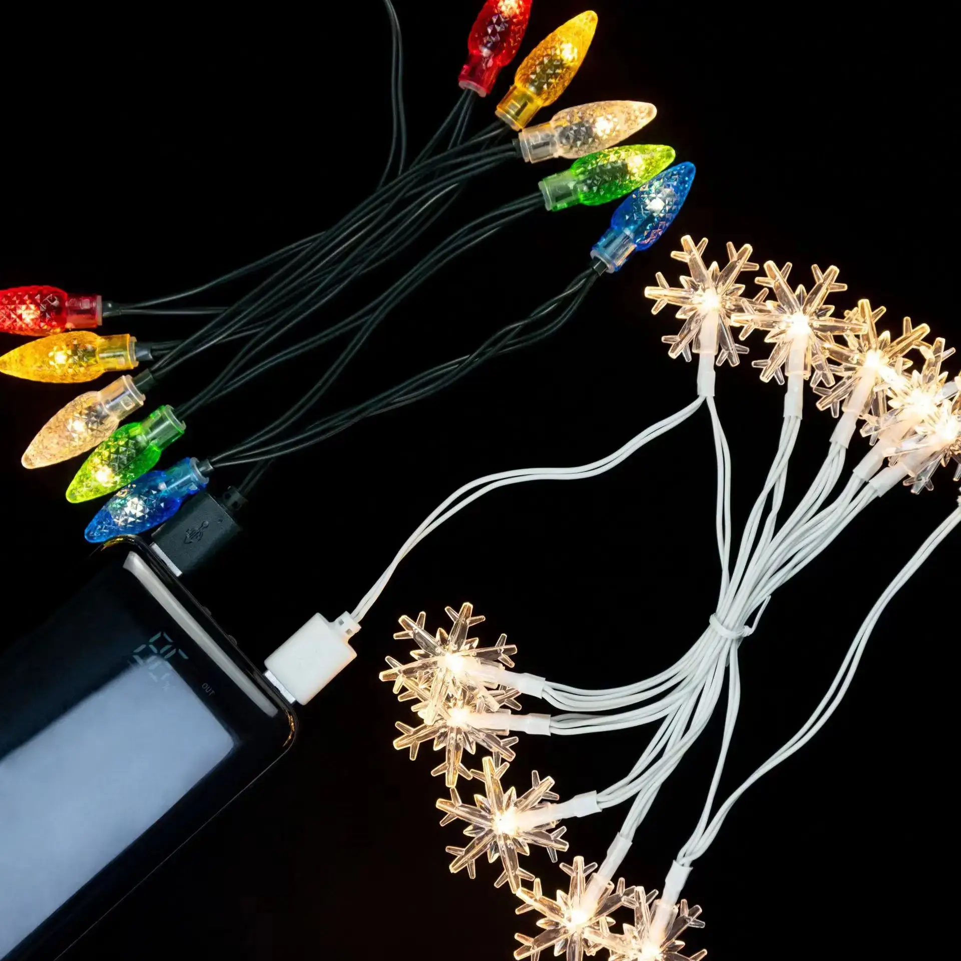 USB LED Colorful Light String for Mobile Phone Charging