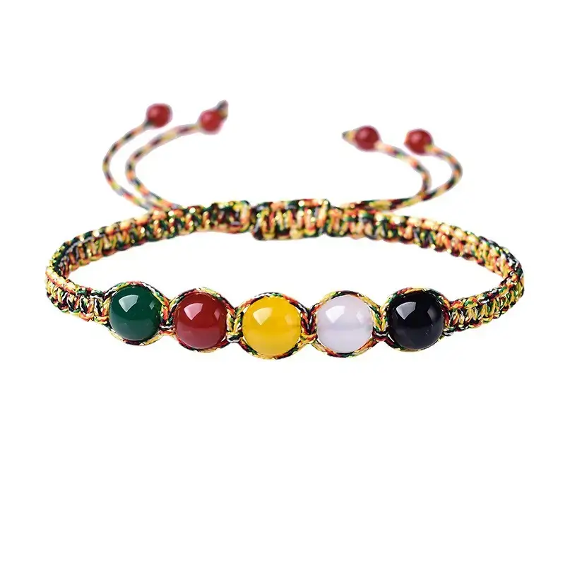 Natural Agate Five-Element Bracelet for Women's Birthday