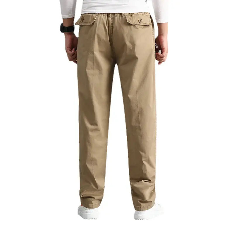 Men Black Korean Style Loose Fit Pants - Image 8