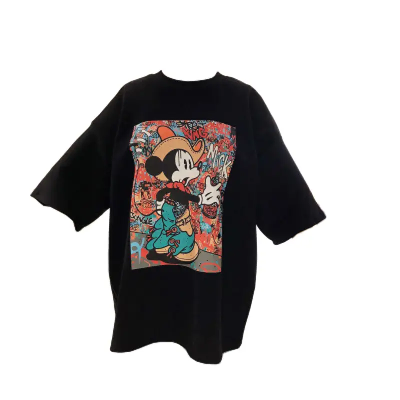 Korean Dongdaemun Cartoon T-Shirt Women Large 2025 - Image 9