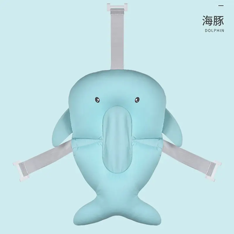 Baby Bath Mat Floating Net for Newborns Light Blue - Image 10