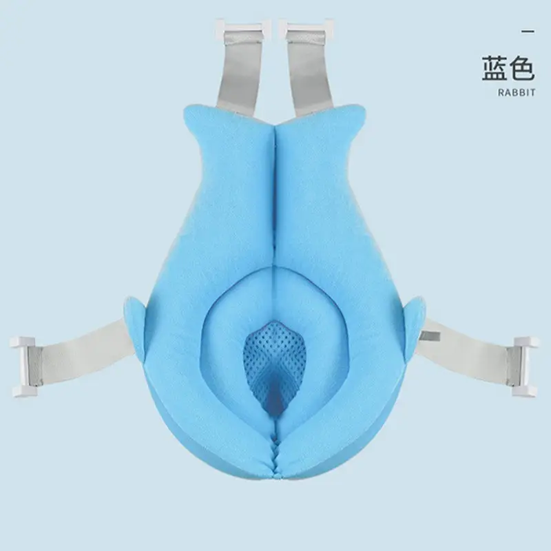 Baby Bath Mat Floating Net for Newborns Light Blue - Image 12