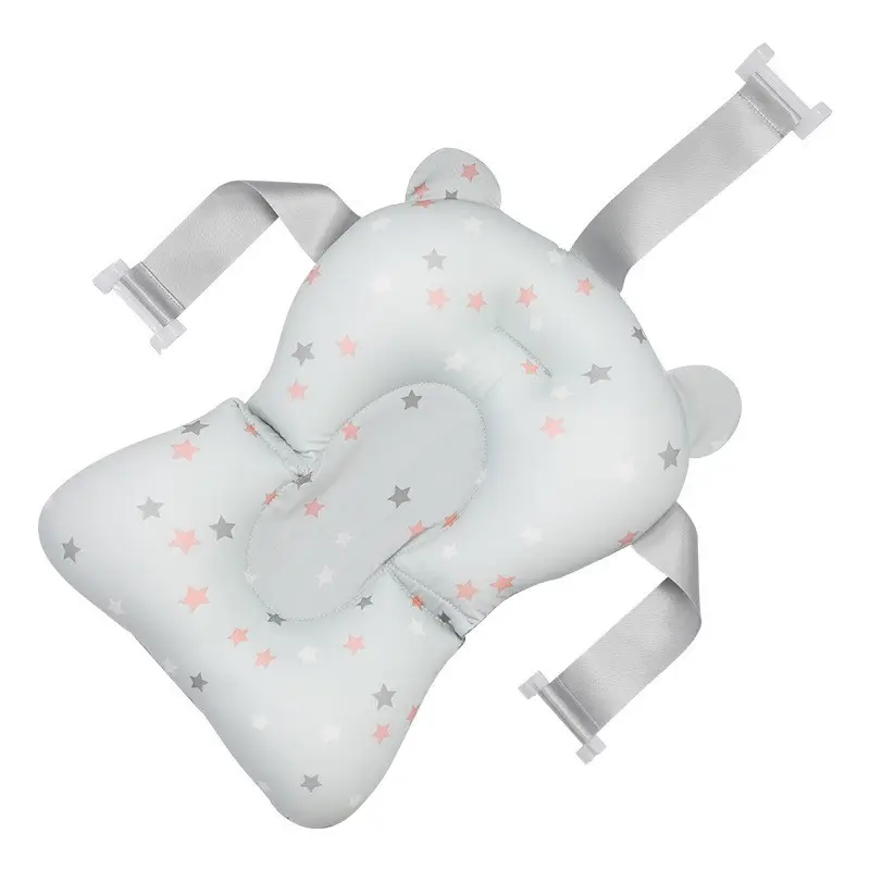 Baby Bath Mat Floating Net for Newborns Light Blue - Image 16