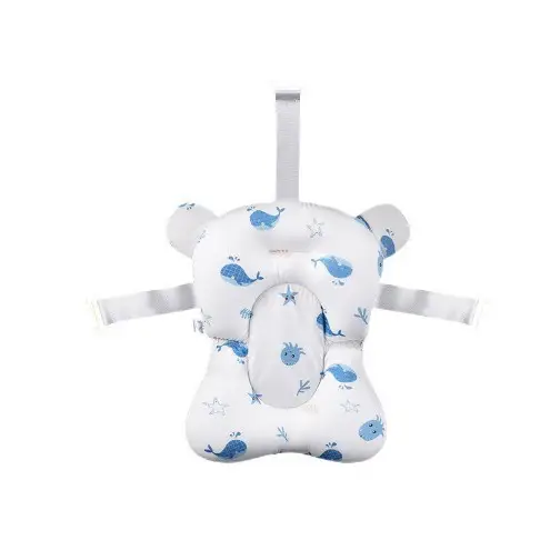 Baby Bath Mat Floating Net for Newborns Light Blue - Image 19