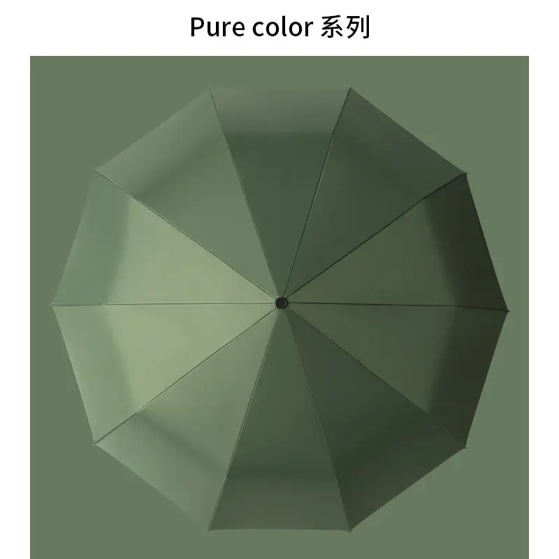 Black Full-Automatic Wind-Resistant Umbrella for Men Women - Image 33