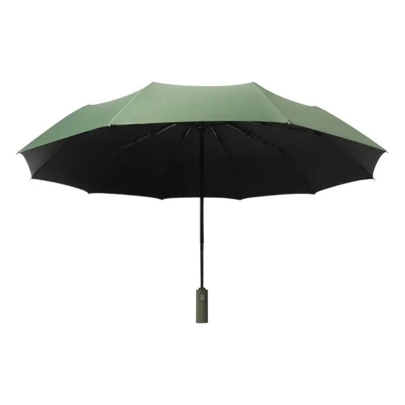 Black Full-Automatic Wind-Resistant Umbrella for Men Women
