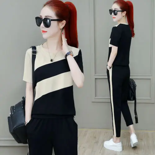 Women Korean Style Sports Suit Summer Loose Large — feature 19