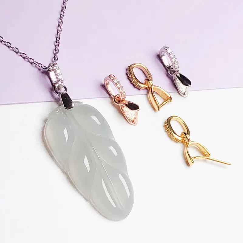 S925 Sterling Silver Melon Buckle Clip Necklace - Image 8