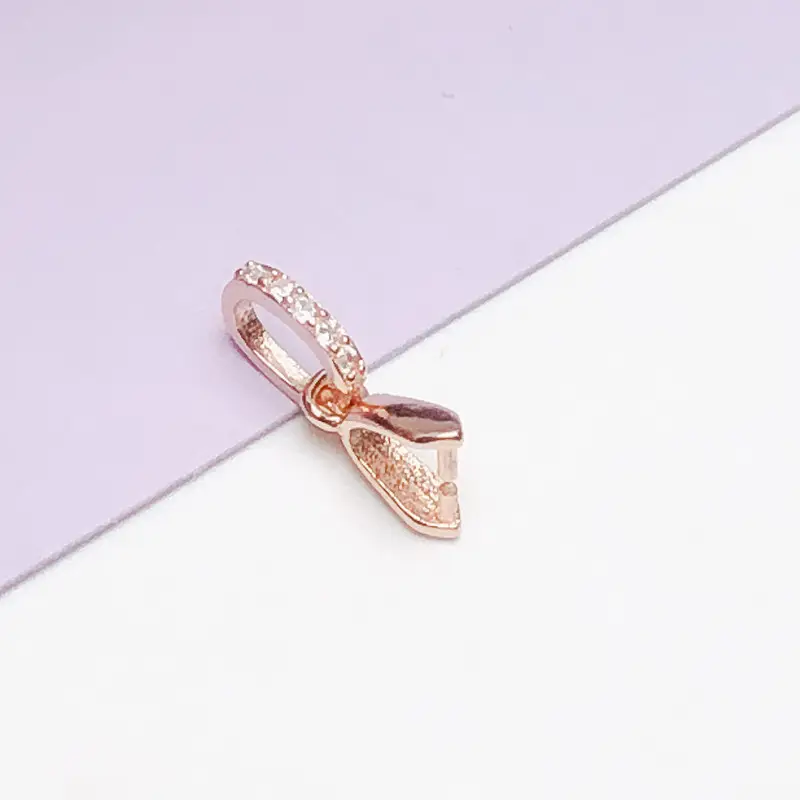 S925 Sterling Silver Melon Buckle Clip Necklace - Image 2