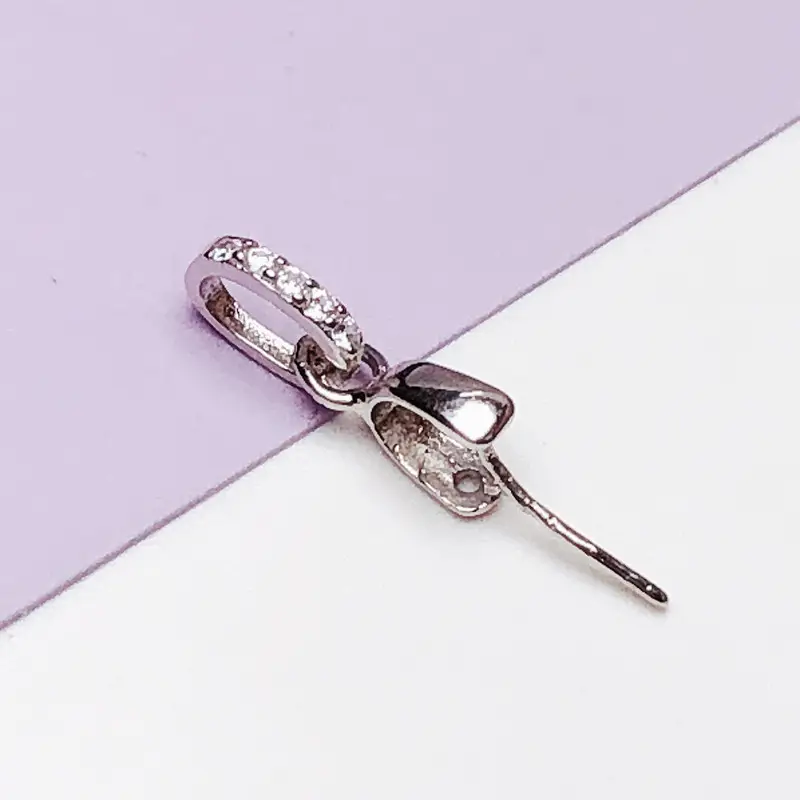 S925 Sterling Silver Melon Buckle Clip Necklace - Image 4