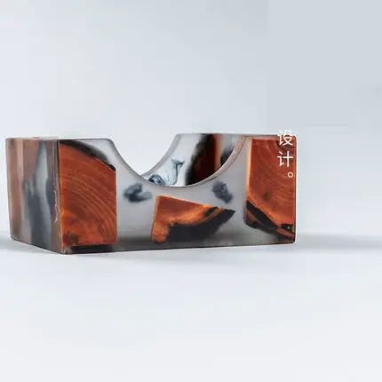 Zen Resin Pine Coaster for Home Office Tea Set - Image 3