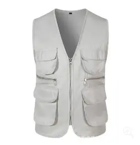 Three-Denim Vest White 35% Cotton 65% Polyester - Image 2