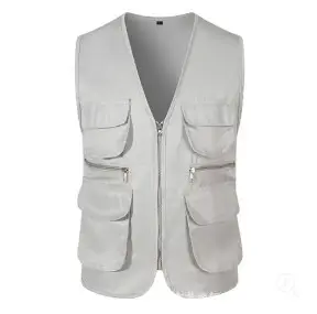 Three-Denim Vest White 35% Cotton 65% Polyester - Image 7