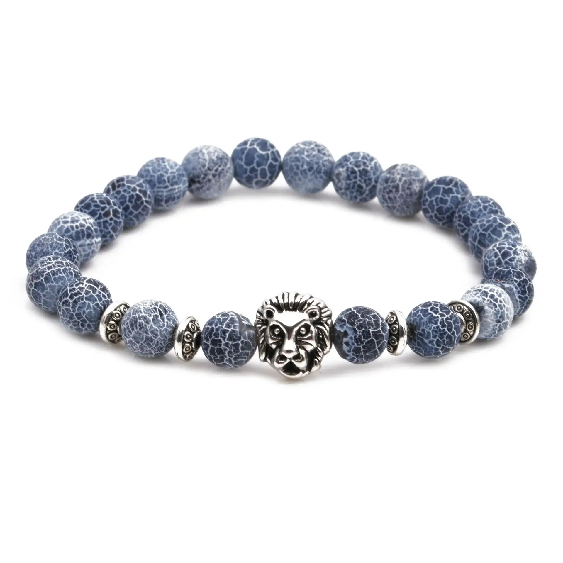 Blue Beaded Bracelet with Owl & Buddha Design - Image 19
