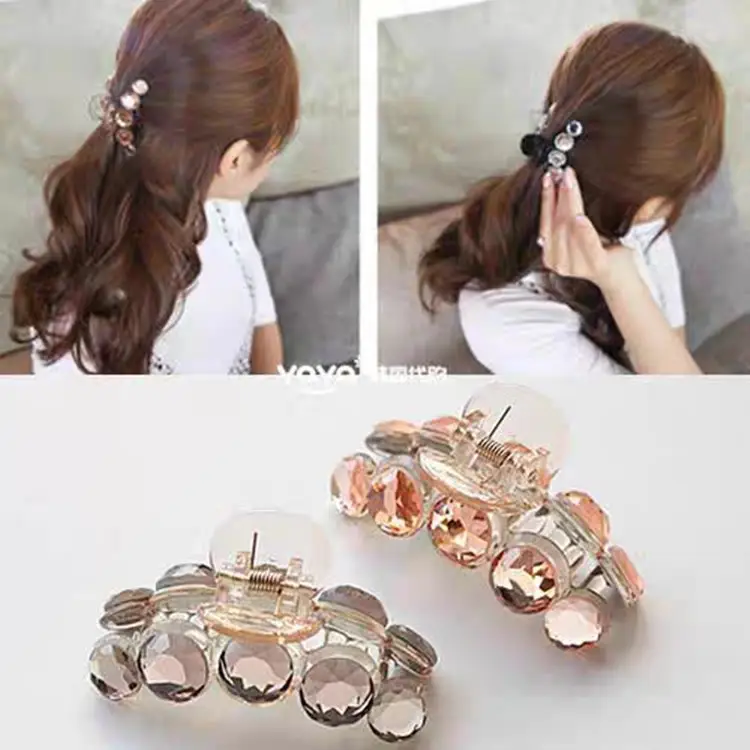 Korean Style Crystal Hair Clip for Girls Medium Large Size - Image 10