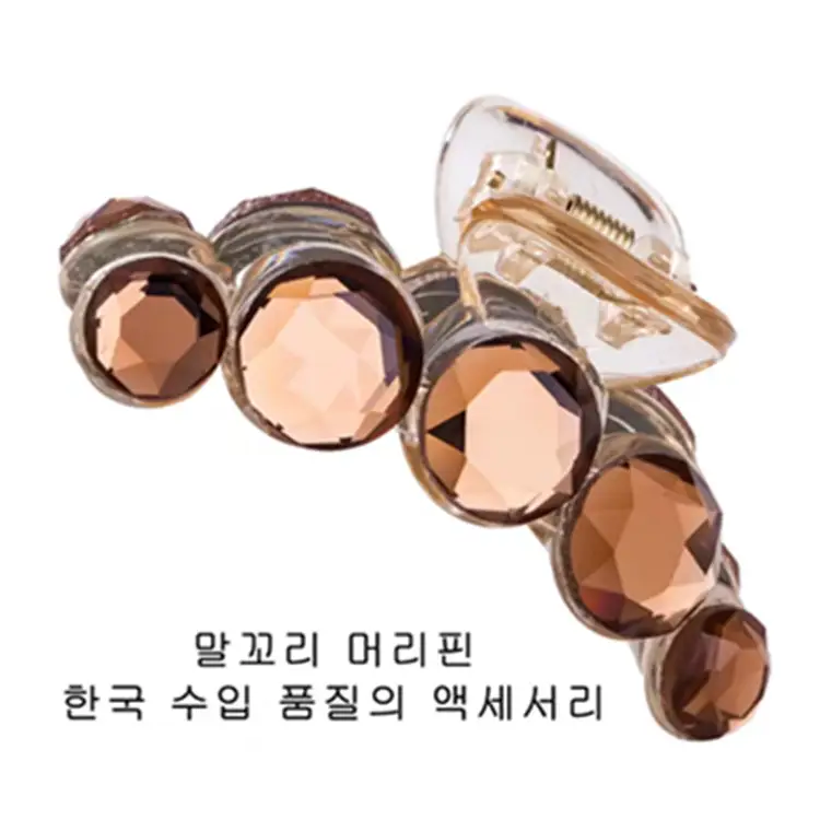 Korean Style Crystal Hair Clip for Girls Medium Large Size - Image 3