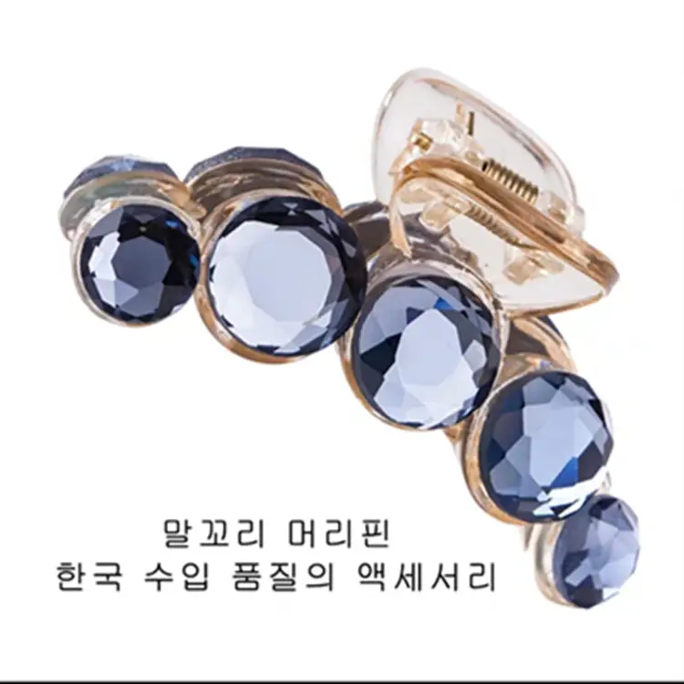 Korean Style Crystal Hair Clip for Girls Medium Large Size - Image 4