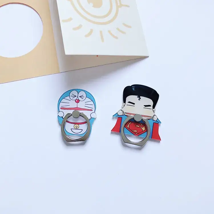 Cartoon Pinch Face Mobile Phone Ring Buckle Bracket