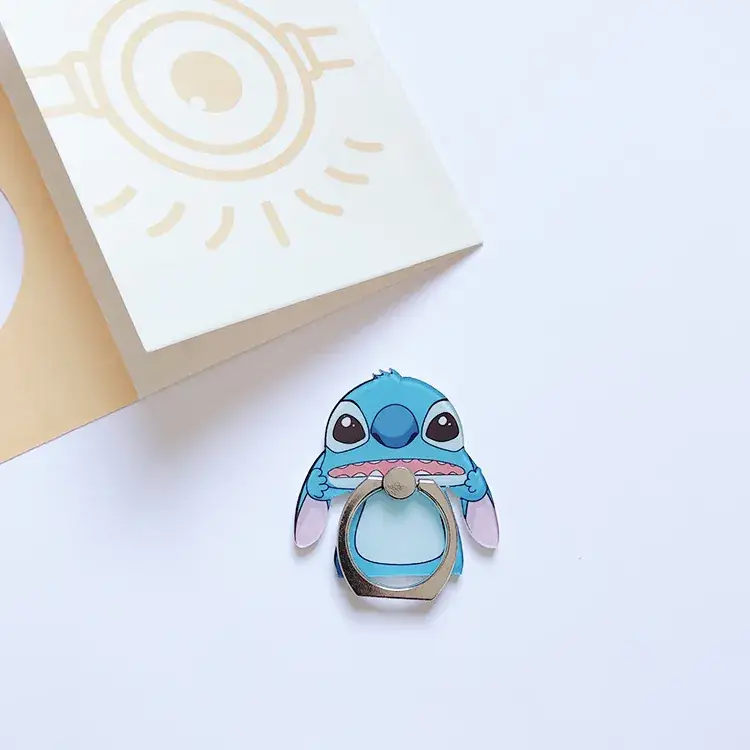 Cartoon Pinch Face Mobile Phone Ring Buckle Bracket