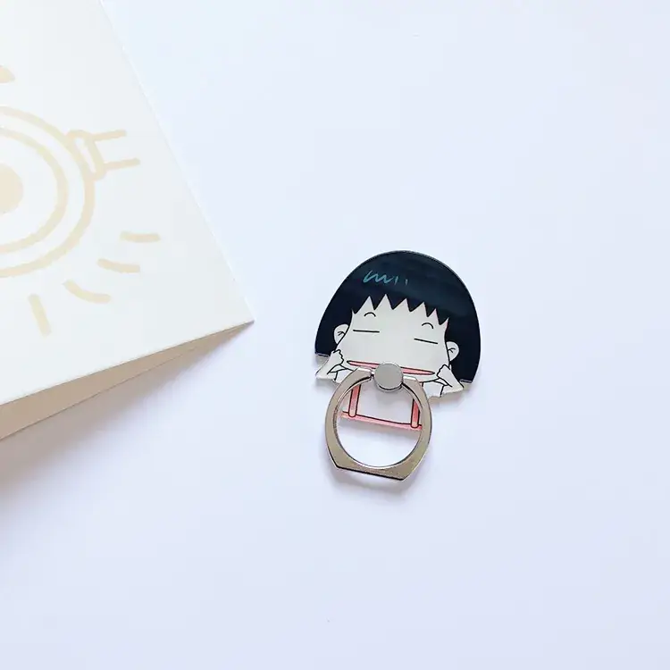 Cartoon Pinch Face Mobile Phone Ring Buckle Bracket
