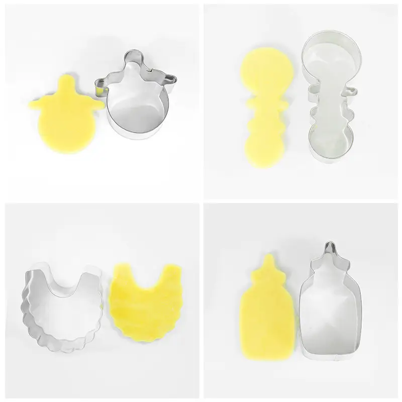 9-Piece Stainless Steel Baby Cake Cutting Molds