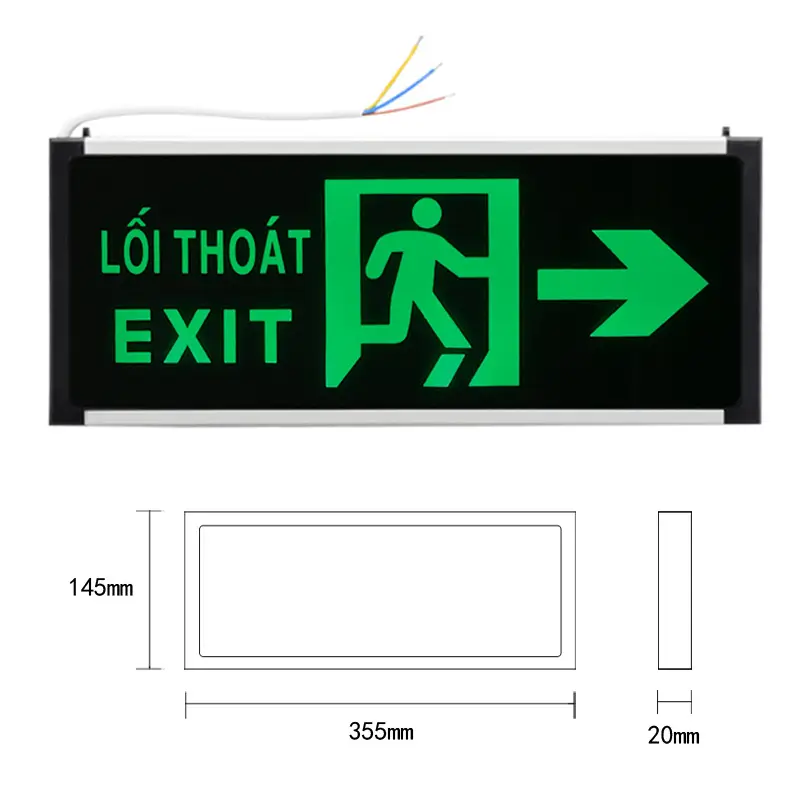 Foreign Trade Exit LED Safety Light Green 3C Certificate - Image 5