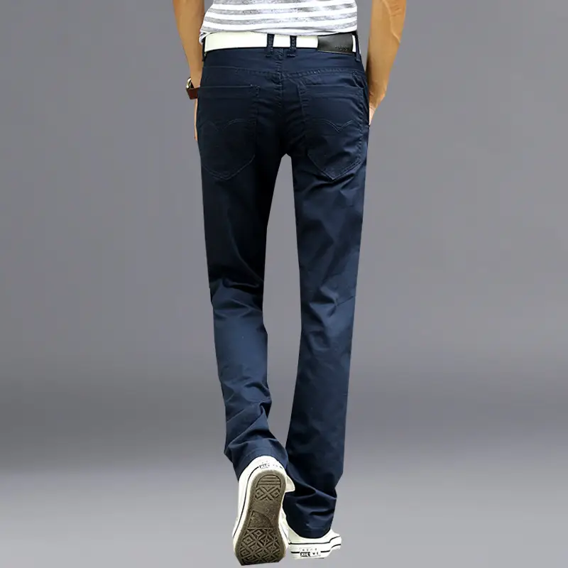 Men Maroon Slim Fit Straight Pants Wedding Best Man — feature 17