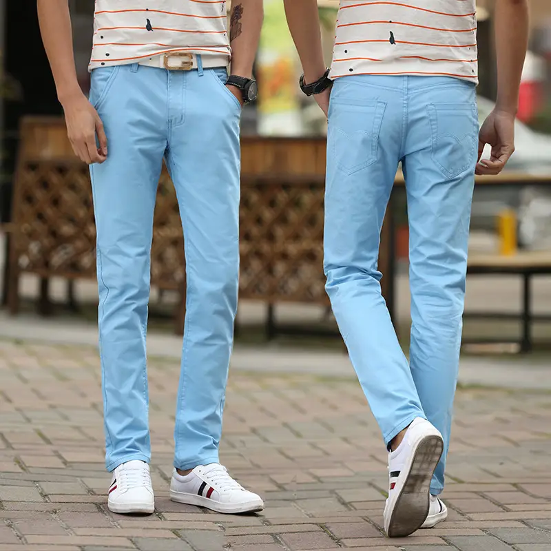 Men Maroon Slim Fit Straight Pants Wedding Best Man - Image 2