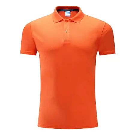 Orange Polo Shirt with Logo Print & Short Sleeve - Image 15