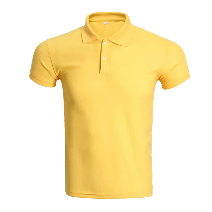 Orange Polo Shirt with Logo Print & Short Sleeve - Image 3