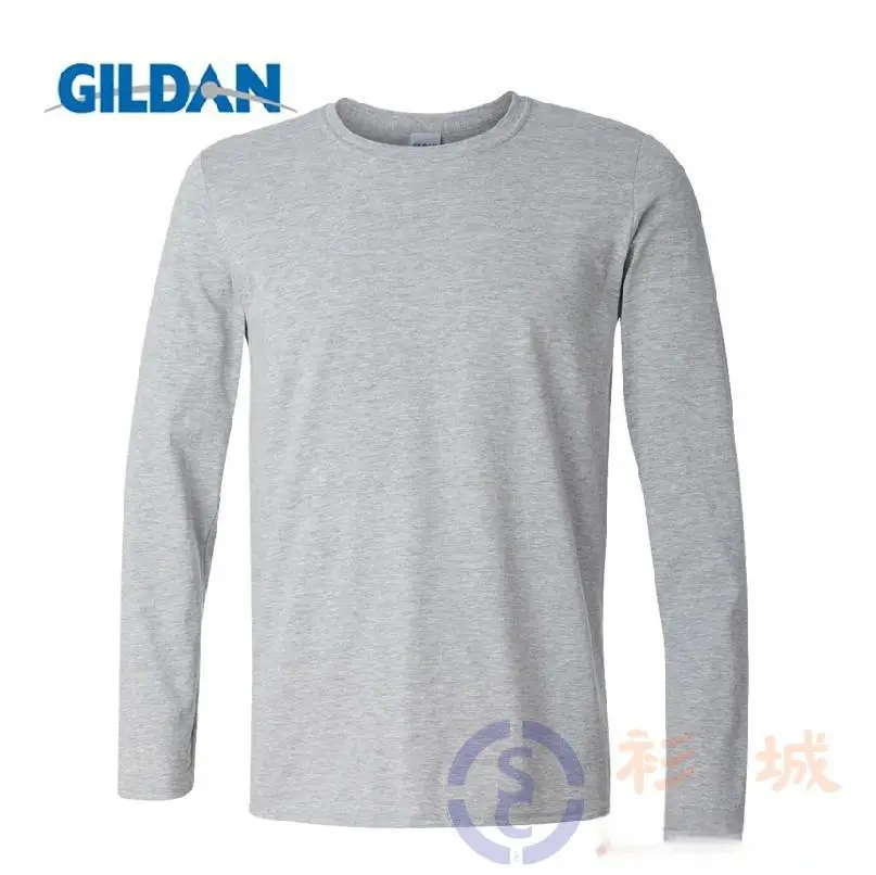 Men's Grey Long Sleeve Pure Cotton T-Shirt XS-2XL - Image 9