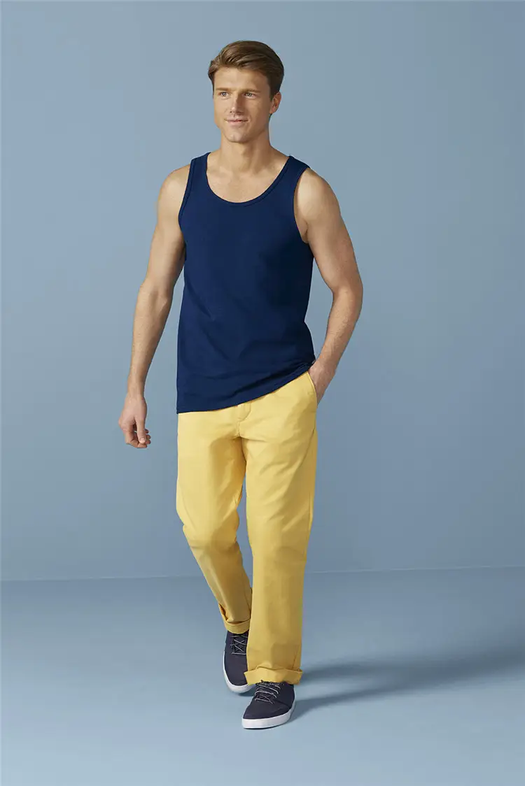 Men's Pure Cotton Sleeveless Vests White — feature 4